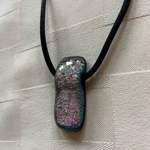 Pink necklace.  Christian artist. Homemade.